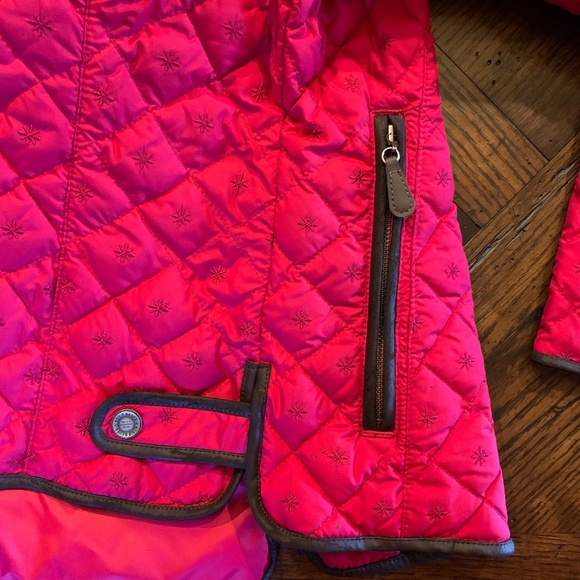 Vintage Eddie Bauer Lightweight Quilted Goose Down Jacket in Raspberry, Size PM. - Picture 9 of 13